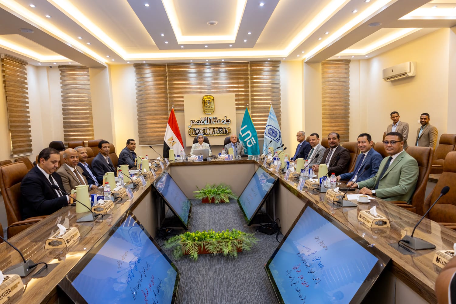 المؤتمر الصحفي لجامعة الأقصر الأهلية